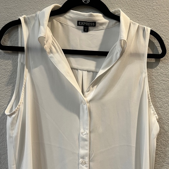 Express Portofino Sleeveless Shirt - White - Picture 3 of 3